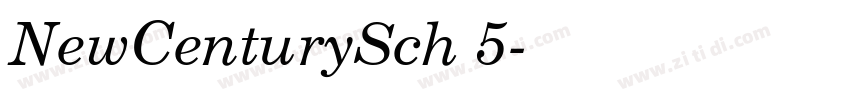 NewCenturySch 5字体转换 NewCenturySch 5字体转换